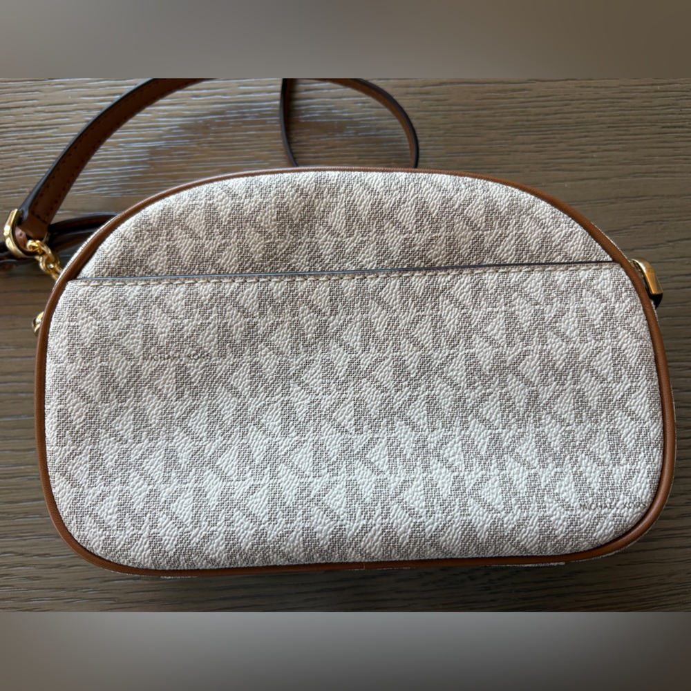 Michael Kors Cream and Brown Crossbody Bag - Picture 3 of 5